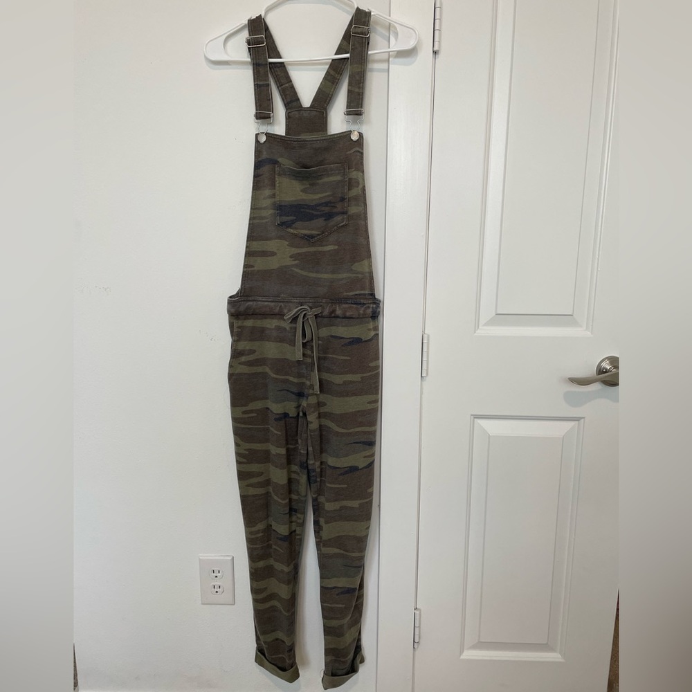 Soft Camo Print Overalls